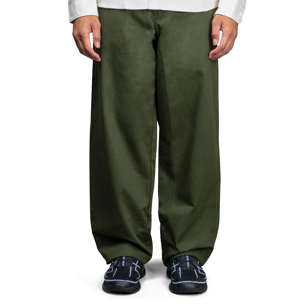 LONG PANTS RELAXED WIDE  - ARMY